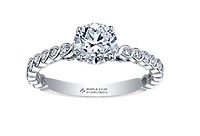 18K White Gold/Palladium Alloy (hypoallergenic) 0.85-1.34cttw Round Brilliant Diamond Ring - Gold / 0.85 Carat Total