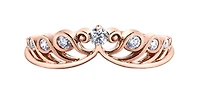 14K Rose Gold 0.18cttw Round Brilliant Multi-Stone Diamond Ring - Gold/Palladium