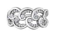 14K White Gold 0.51cttw Diamond Band - / 4.5
