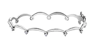 14K White Gold 0.25cttw Canadian Diamond Tennis Bracelet, 7"