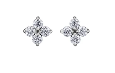 14K White Gold 0.40cttw Canadian Diamond Stud Earrings