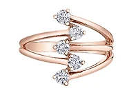 14K Rose Gold 0.50cttw Canadian Diamond Ring, 6.5