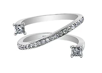 14K White Gold 0.50cttw Canadian Diamond Ring, 6.5