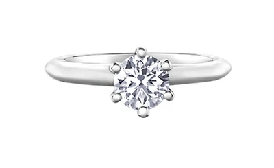 Platinum 0.30-0.70cttw Canadian Diamond Engagement Ring - 0.30 Carat /