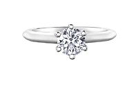Platinum 0.30-0.70cttw Canadian Diamond Engagement Ring - 0.30 Carat /