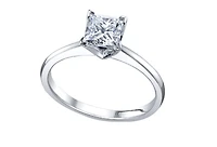 Platinum 0.25-0.70cttw Canadian Princess Cut Diamond Engagement Ring - 0.40 Carat /