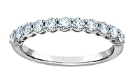 Platinum 0.49cttw Canadian Diamond Wedding Band - 4.5