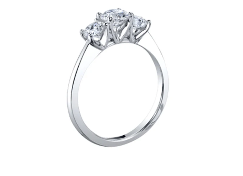 Platinum 0.50-1.00cttw Canadian Round Brilliant Multi Stone Diamond Engagement Ring - 0.50 Carat Total /
