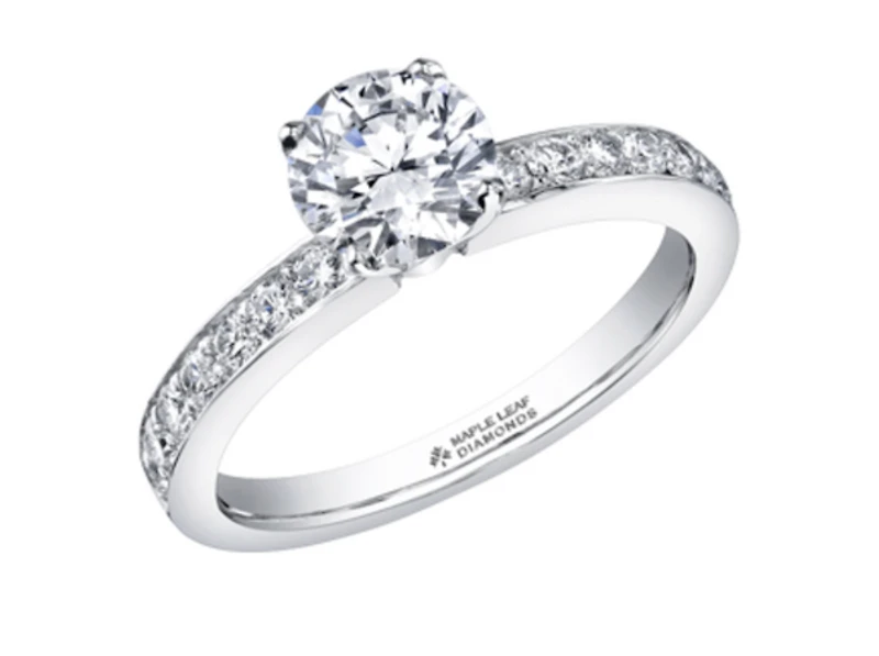 Platinum 0.69-2.49cttw Canadian Round Brilliant Diamond Engagement Ring, 6.5 - 0.69 Carat Total /