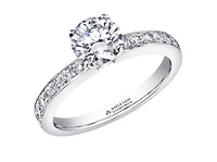 Platinum 0.69-2.49cttw Canadian Round Brilliant Diamond Engagement Ring, 6.5 - 0.69 Carat Total /