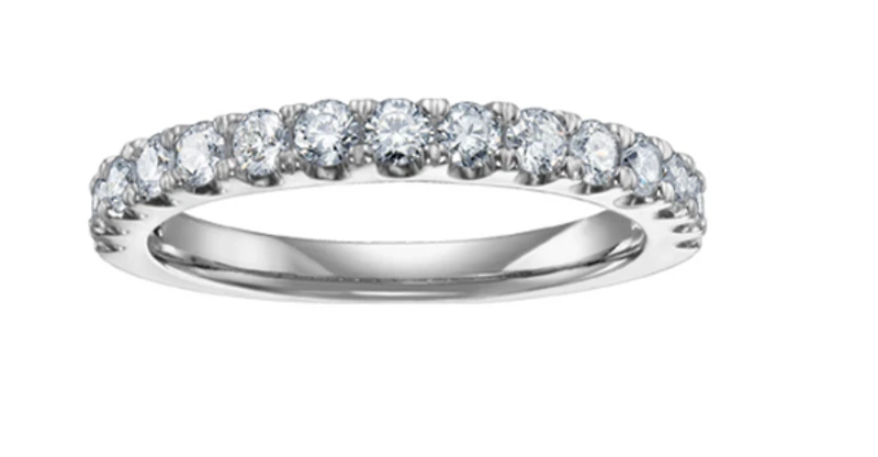 18K White, Yellow, or Rose Gold 0.50-0.60cttw Canadian Diamond Band - / Carat Total