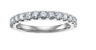 18K White, Yellow, or Rose Gold 0.50-0.60cttw Canadian Diamond Band - / Carat Total