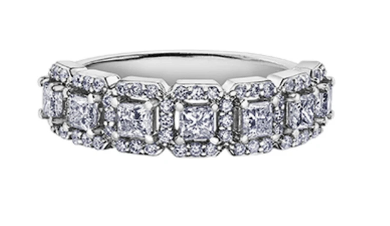 18K White, Yellow, or Rose Gold 1.03-2.00cttw Canadian Diamond Band - / Carat Total