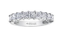 18K White, Yellow, or Rose Gold With Palladium Alloy (hypoallergenic) 1.35-2.07cttw Canadian Diamond Band - / Carat Total