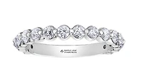 18K White, Yellow, or Rose Gold with Palladium Alloy (hypoallergenic) 0.50-1.20cttw Canadian Diamond Band - / Carat Total
