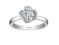 18K White Gold Palladium Alloy (hypoallergenic) 0.25-1.08cttw Round Brilliant Canadian Diamond Engagement Ring - / 0.25 Carat Total