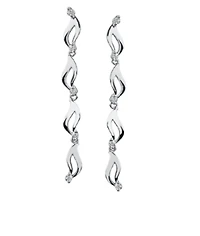 14K White Gold 0.20cttw Round Brilliant Canadian Diamond Earrings