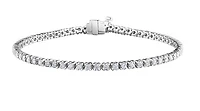 14K White Gold 2.00cttw Canadian Diamond Tennis Bracelet