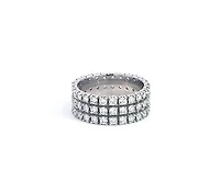 14K White Gold 2.35cttw Diamond Eternity Ring, Size 6.5