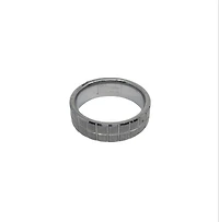 Tungsten Checker Design LIMITED EDITION Ring - Size 10
