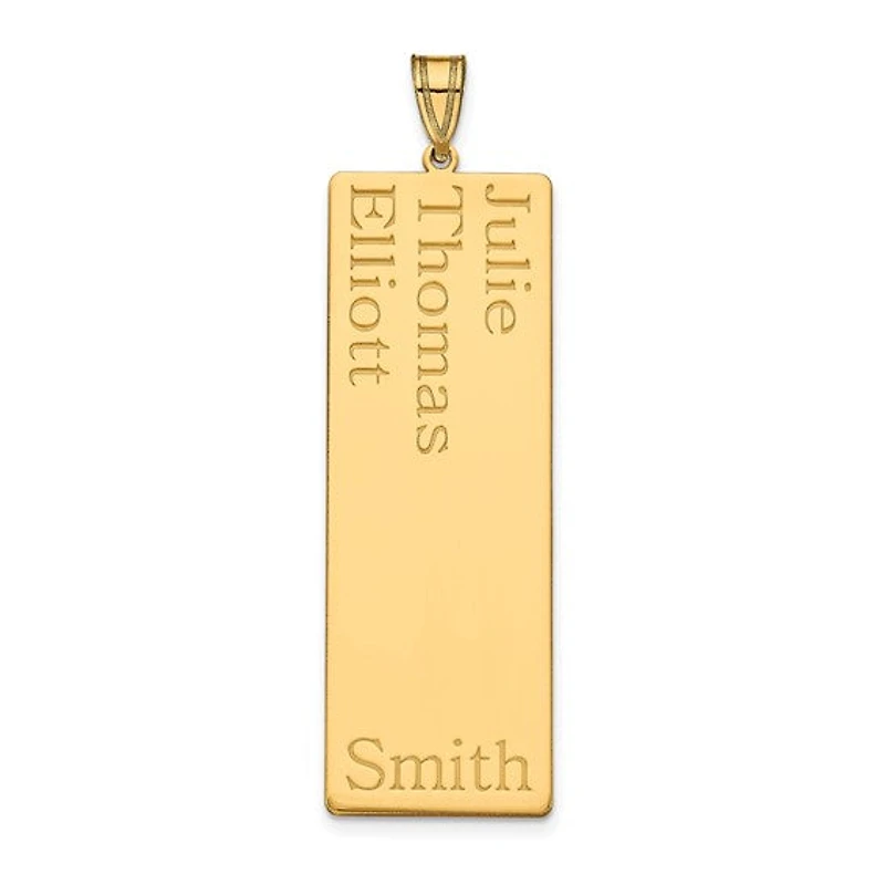 (Up to 8 Names) Name Family Pendant - Sterling Silver