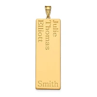 (Up to 8 Names) Name Family Pendant - Sterling Silver