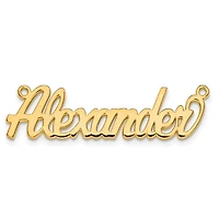 Personalized Name Plate Pendant with 1mm 18" Cable Chain