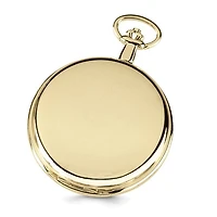Charles Hubert 14k Gold Finish White Dial Pocket Watch