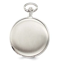 Charles Hubert Satin Chrome Finish Brass Pocket Watch