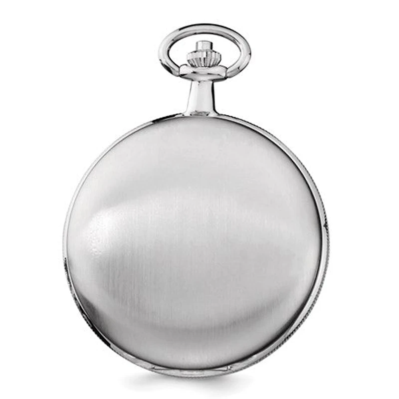 Charles Hubert Chrome Finish White Dial Pocket Watch