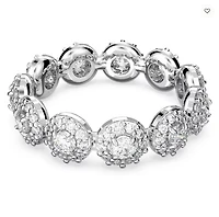 Swarovski Constella Ring Pavé, White, Rhodium plated
