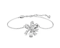 Swarovski Volta Bracelet, Bow, White, Rhodium Plated - 5647581 - Discontinued