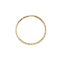 10K Yellow Gold 35mm Sleeper/Keeper/Hoop Earrings