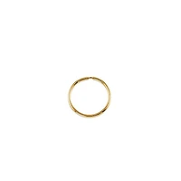 10K Yellow Gold 17mm Sleeper/Keeper/Hoop Earrings