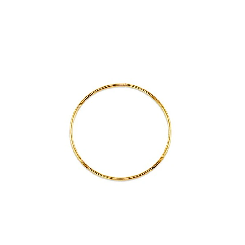 10K Yellow Gold 30mm Sleeper/Keeper/Hoop Earrings