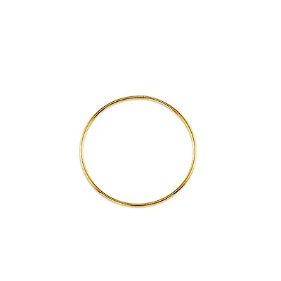 10K Yellow Gold 30mm Sleeper/Keeper/Hoop Earrings