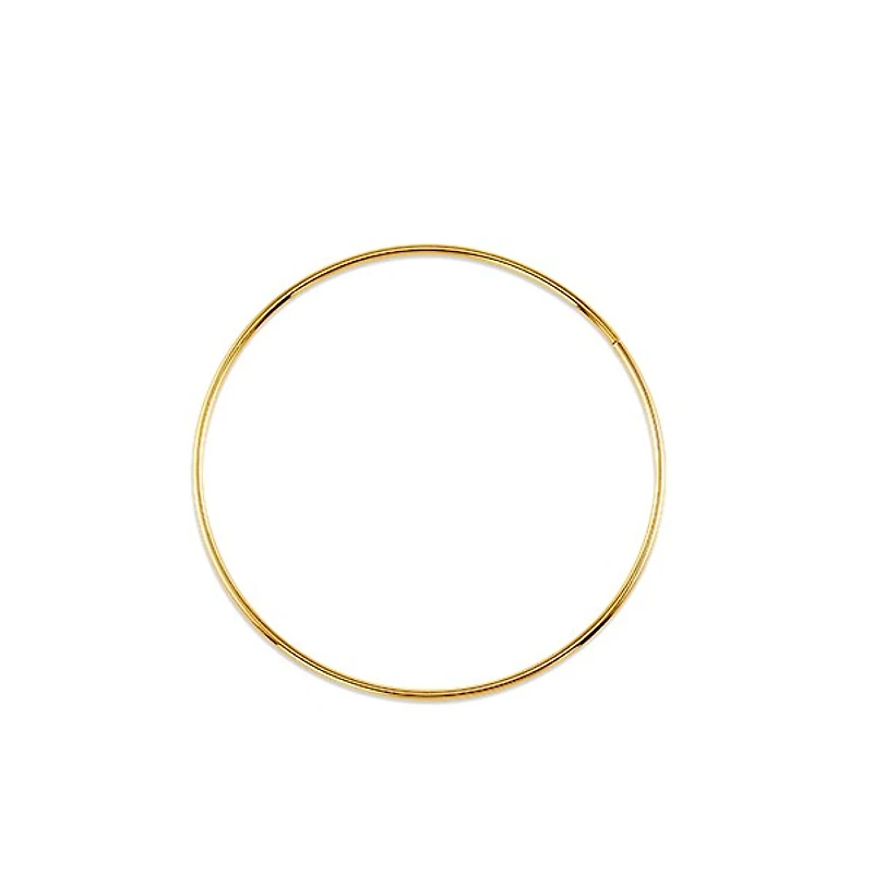 10K Yellow Gold 42mm Sleeper/Keeper/Hoop Earrings
