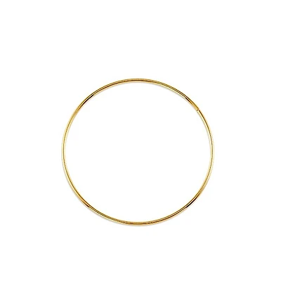 10K Yellow Gold 42mm Sleeper/Keeper/Hoop Earrings