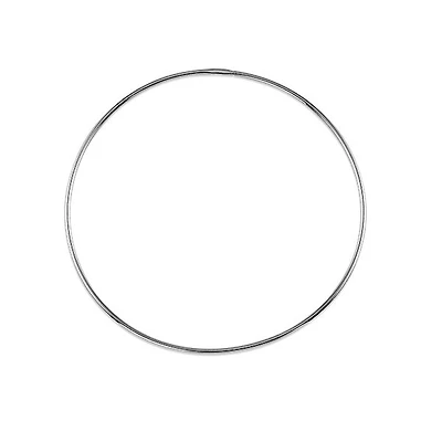 10K White Gold 52mm Sleeper/Keeper/Hoop Earrings