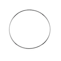 10K White Gold 52mm Sleeper/Keeper/Hoop Earrings