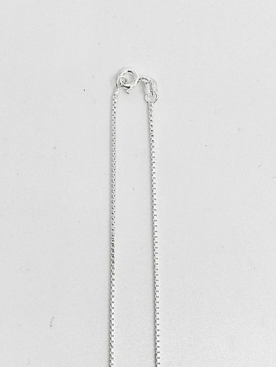 925 Sterling Silver 1.1mm Polished Boxed Chain with Spring Clasp