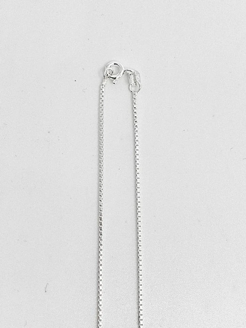 925 Sterling Silver 1.1mm Polished Boxed Chain with Spring Clasp - 18 Inches