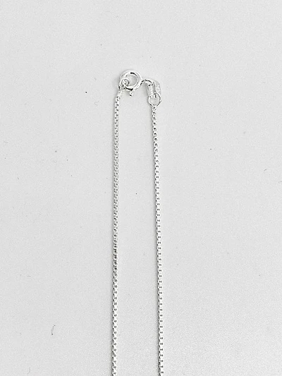925 Sterling Silver 1.1mm Polished Boxed Chain with Spring Clasp - 18 Inches