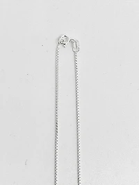 925 Sterling Silver 1.1mm Polished Boxed Chain with Spring Clasp - 18 Inches