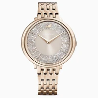 CRYSTALLINE CHIC WATCH, METAL BRACELET, GREY, CHAMPAGNE-GOLD TONE PVD - 5547611 - Discontinued