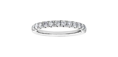 10k White Gold 1.50cttw Diamond Pave Ring, size 6.5