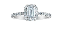 14K Gold 0.84cttw Lab Grown Diamond Engagement Ring - /