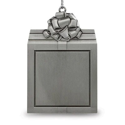 Pewter Gift Package Engraveable Ornament