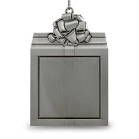 Pewter Gift Package Engraveable Ornament