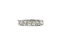 14K White Gold 0.50cttw Diamond Anniversary Ring / Band - Size 6.5